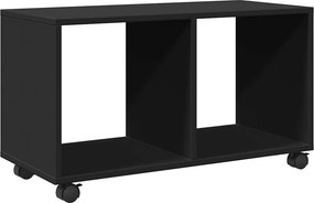 vidaXL Ντουλάπι Τροχήλατο Μαύρο 72x33x42,5 εκ. από Επεξ. Ξύλο