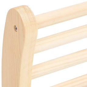 vidaXL Πλάτη Σάουνας σε Σχήμα «S» από Μασίφ Ξύλο Πεύκου