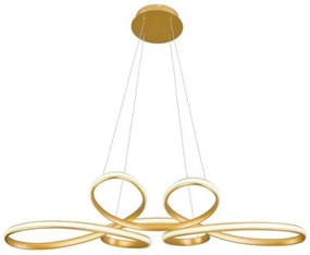 Κρεμαστό Φωτιστικό Οροφής LED Χρυσό Jill 4263100 Viokef-4263100-Χρυσό 4263100