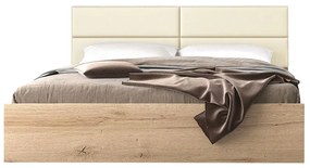 Bed MAROON Μελί, 150x200 εκ., Μπέζ, χωρίς Μπαούλο