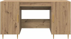 vidaXL Γραφείο artisan δρυς Επεξεργασμένο ξύλο 140 x 50 x 75 εκ.