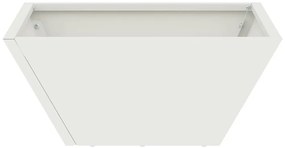 vidaXL Γλάστρα Κήπου 5 pcs Λευκό 35 x 35 x 15 εκ. Ατσάλι