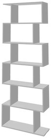 Βιβλιοθήκη Sezen pakoworld σε λευκή απόχρωση 70x24x191.5εκ (1 τεμάχια)