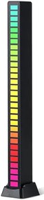 LED φωτορυθμικό φωτιστικό ZS52, RGB, 5W, μαύρο