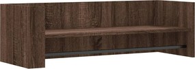 vidaXL Ραφιέρα Τοίχου Καφέ Δρυς 100x35x30,5 εκ. Επεξεργασμένο Ξύλο