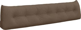 vidaXL Μαξιλάρι Πλάτης Καφέ 200 x 24 x 50 εκ ύφασμα