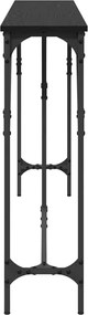 vidaXL Τραπέζι κονσόλας Μαύρη δρυς 180 x 23 x 75 cm