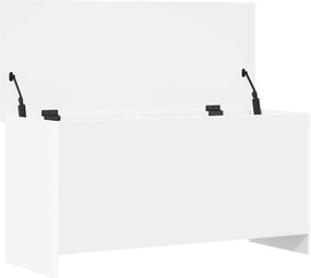 vidaXL Θήκη Αποθήκευσης Λευκό 100 x 40 x 50 cm Επεξεργασμένο Ξύλο
