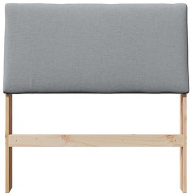 vidaXL Ταπετσαρισμένο κεφαλάρι Ανοιχτό γκρι 100 cm