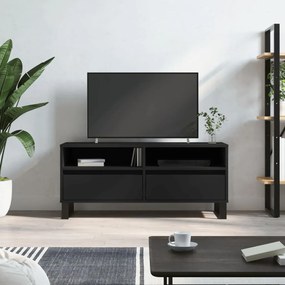 vidaXL Έπιπλο Τηλεόρασης Μαύρο 100x34,5x44,5 εκ. Επεξεργ. Ξύλο