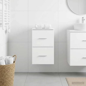 vidaXL Ντουλάπι Μπάνιου Ενδιάμεσο Λευκό 30 x 44,5 x 50 εκ.