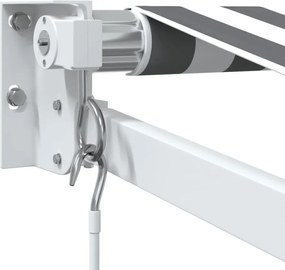 vidaXL Τέντα Πτυσσόμενη Ανθρακί / Λευκή 3 x 2,5 μ. Ύφασμα / Αλουμίνιο