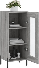 vidaXL Ντουλάπι Γκρι Sonoma 34,5x34x90 εκ. από Επεξεργασμένο Ξύλο