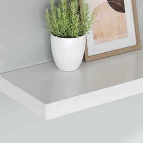 vidaXL Ράφια Τοίχου 2 τεμ. Άσπρα 90x23,5x3,8 εκ. MDF