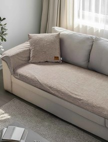 Μεμονωμένο ανάγλυφο κάλυμμα VERITAS BEIGE Μεμονωμένο αναγλυφο κάλυμμα για τριθέσιο καναπέ 180 x 90 εκ.