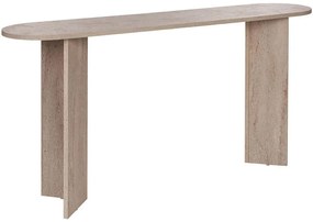 Κονσόλα Sira 668NRD1119 150x35x75cm Travertine Beige Μοριοσανίδα, Μελαμίνη