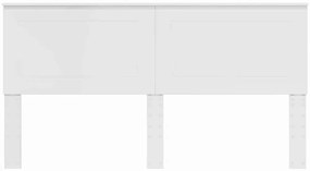 vidaXL Κεφαλάρι Λαμπερό Λευκό Μηχανικά επεξεργασμένο ξύλο