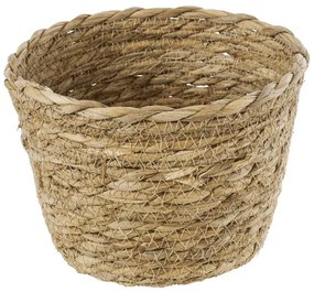 Καλάθι Διακοσμητικό Sifnos 20266 Φ18x15cm Natural GloboStar Seagrass