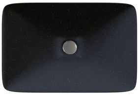 Sanitec Aktis 283 Νιπτήρας Συνθετικός Επικαθήμενος 60,5x38,5x9cm Metallic Space