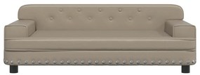 vidaXL Καναπές Παιδικός Καπουτσίνο 90x53x30 εκ. από Συνθετικό Δέρμα