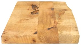 vidaXL Επιφάνεια Τραπεζιού 70x30x2,5 εκ. Live Edge Μασίφ Ξύλο Μάνγκο