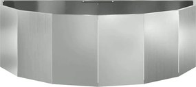 vidaXL Γλάστρα Ασημί 120 x 60 x 35 cm Επικαλυμμένος Χάλυβας