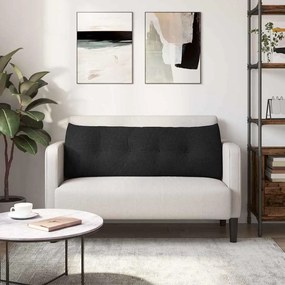 vidaXL Μαξιλάρι Πλάτης Μαύρο 140 x 24 x 50 εκ ύφασμα