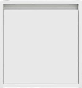 vidaXL Κομοδίνα Επιτοίχια 2 τεμ. Λευκά 38x34x40 εκ.