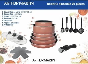 Μαγειρικά Σκεύη Arthur Martin   20 Τεμάχια