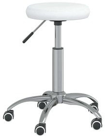 Καρέκλα Τραπεζαρίας Λευκή από Συνθετικό Δέρμα