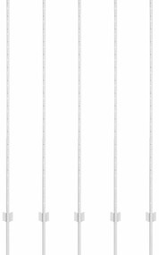 vidaXL Κολώνες Φράχτη 10 pcs Ασημί 160 cm Γαλβανισμένος χάλυβας