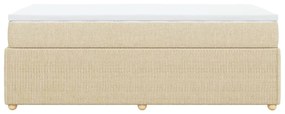 ΚΡΕΒΑΤΙ BOXSPRING ΜΕ ΣΤΡΩΜΑ ΚΡΕΜ 90X190 ΕΚ.ΥΦΑΣΜΑΤΙΝΟ 3285537