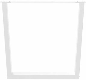 vidaXL Πόδια Τραπεζαρίας Σχήματος V 2 τεμ. Λευκά 90x(72-73,3) εκ. Ατσάλι