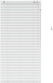 vidaXL Βενετσιάνικη Σκίαση Λευκό 85 x 160 εκ. 35 mm
