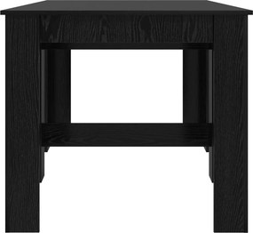 vidaXL Τραπέζι φαγητού 180 x 85 x 75 εκ Επεξεργασμένο Ξύλο Μαύρη Δρυς