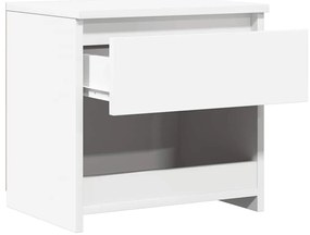 vidaXL Κομοδίνα 2 τεμ. Λευκά 40 x 30 x 39 εκ. από Επεξ. Ξύλο