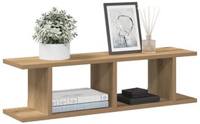 vidaXL Ραφιέρες Τοίχου 2 τεμ. Αρτισιανή Δρυς 75x18x20εκ. Επεξεργ. Ξύλο