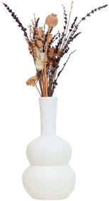 Βάζο Canber 230TRV1383 13x13x25cm White Aberto Design Κεραμικό