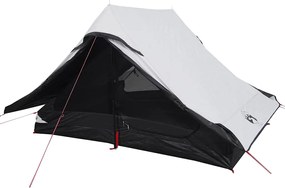 vidaXL Σκηνή Κάμπινγκ 2 Ατόμων Διάβροχη Λευκή Ύφασμα Συσκότισης