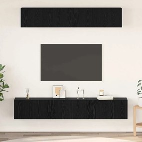 vidaXL Σετ επίπλου τηλεόρασης 5 pcs Μαύρη Οξυά Επεξεργασμένο ξύλο