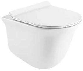 Pyramis Semeli Rimless Λεκάνη Κρεμαστή Λευκή 485 x 360 x 360mm και Καπάκι