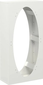 vidaXL Ράφι Καυσόξυλων Λευκό 50x23x100 εκ. Χάλυβας ψυχρής έλασης