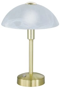 Φωτιστικό Επιτραπέζιο Led Donna 350Lm 30x22cm Brass Mat 525790108 Trio Lighting Metal, Glass