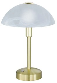 Φωτιστικό Επιτραπέζιο Led Donna 350Lm 30x22cm Brass Mat 525790108 Trio Lighting Μέταλλο,Γυαλί