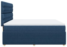 ΚΡΕΒΑΤΙ BOXSPRING ΜΕ ΣΤΡΩΜΑ ΜΠΛΕ 180X200 ΕΚ. ΥΦΑΣΜΑΤΙΝΟ 3294448