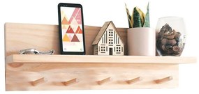 Κρεμάστρα Lolia 120-000316 49x11x14cm Natural Particle Board, Melamine