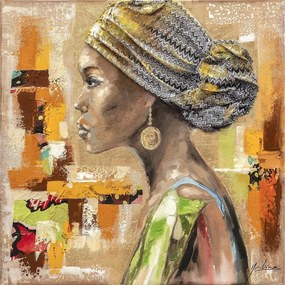Πίνακας ArteLibre "Γυναικεία Φιγούρα" Καμβάς 90x90cm-14670086