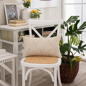 Μαξιλάρι Δικαοσμητικό (Με Γέμιση) Messina 14 Yellow Teoran 30X50 Cotton-Polyester