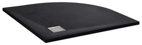 vidaXL Βάση Ντουζιέρας Μαύρη 90 x 90 εκ. από SMC