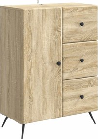 vidaXL Πλαϊνό γραφείο Sonoma Δρυς 66 x 34,5 x 90 εκ Επεξεργασμένο Ξύλο